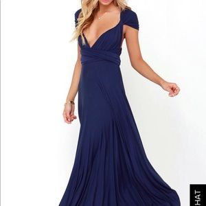Navy blue bridesmaid dress